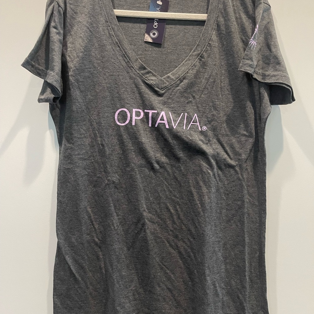 Optavia Gray Short Sleeve T-Shirt xxl NWT